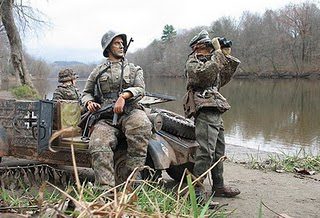 Soldiers searching for the enemy at Marwencol
