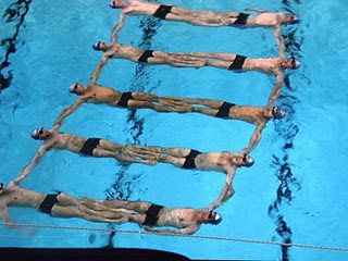 The Stockholm Art Swim Gents in action