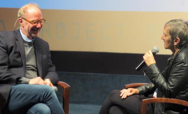 (l to r) Director Dr. Kenneth Paul Rosenberg and moderator Susanne Reber, executive editor and co-founder of Reveal
